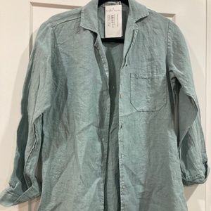 NWT Bella Notte Linen Button Down Shirt XS